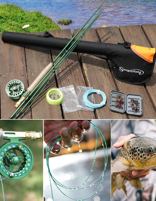 Load image into Gallery viewer, Saltwater Freshwater Fly Fishing Rod with Reel Combo Kit - Moonlit Mall
